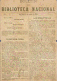 Publicación del Boletín de la Biblioteca Nacional, primera época